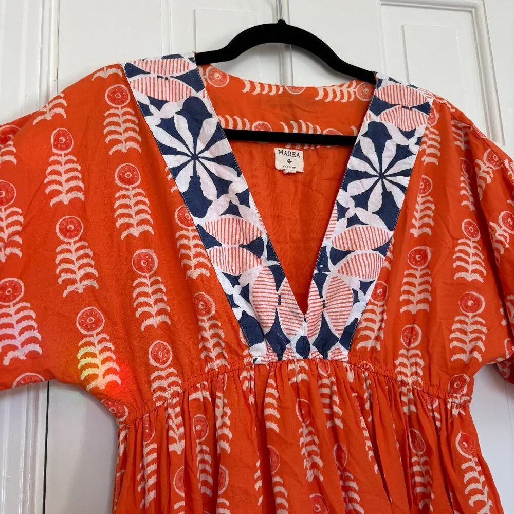 Marea by Liz Joy Milla Caftan Cover-Up Beach Dress - XS - Picture 5 of 9